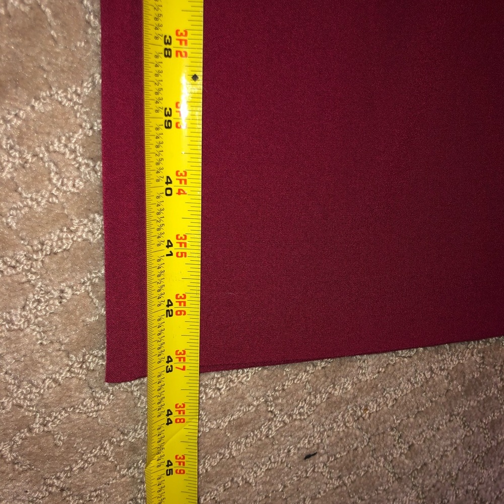 Red Venus Work Pants (Front Button Design) - Picture 7 of 7